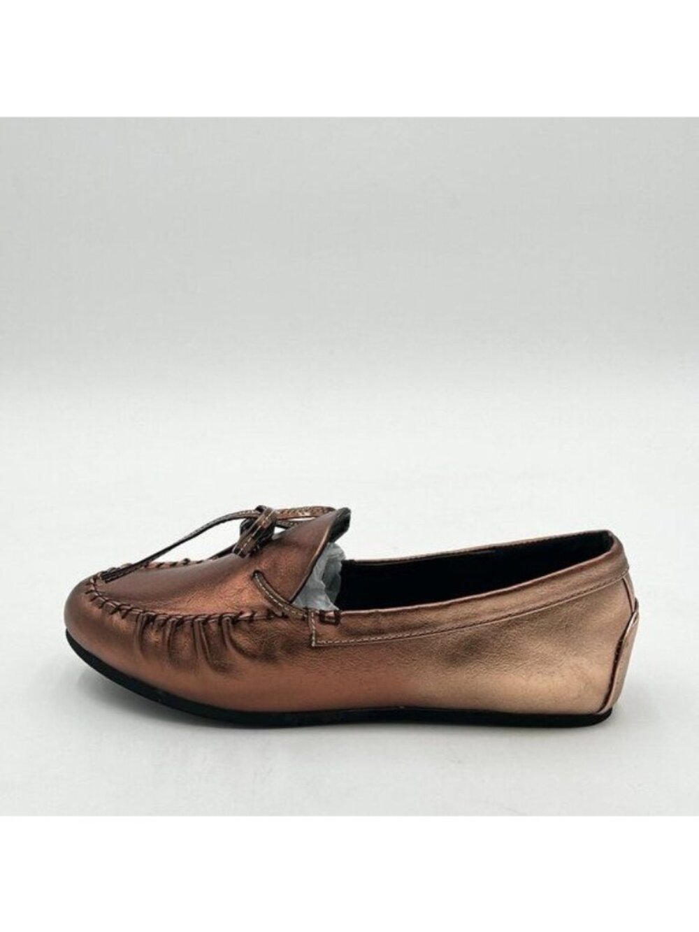 Women Round Toe Flat Loafers Bow Slip on Moccasins Soft Comfy Office Daily
